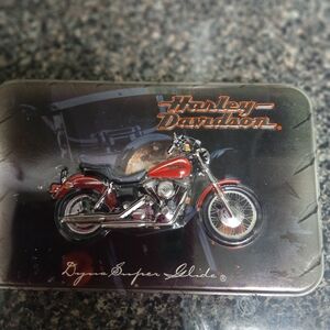 Harley-Davidson Red and Silver Dyna Super Glide Model